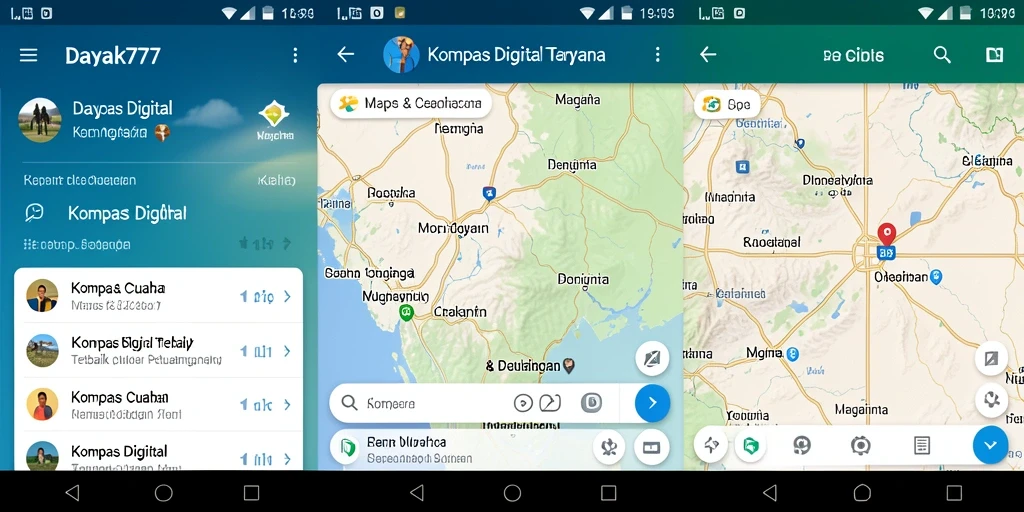 Antarmuka aplikasi DAYAK777 yang sederhana dan fungsional.