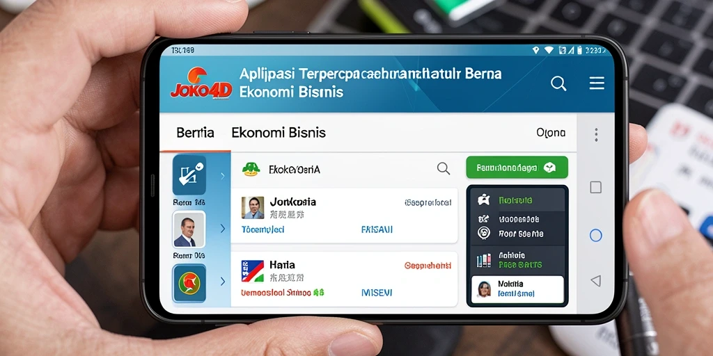 Tampilan antarmuka utama aplikasi JOKO4D yang informatif.