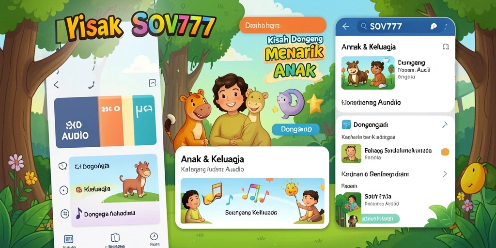 Tampilan antarmuka SOV777 yang ramah anak dan menarik.