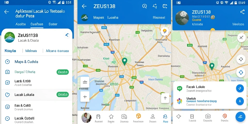 Tampilan antarmuka ZEUS138 dengan fungsi Lacak Lokasi yang intuitif dan informatif.