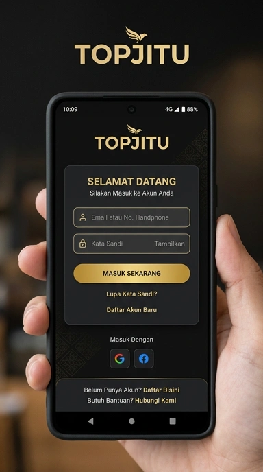 Panduan Masuk Akun topjitu untuk Pengguna Android